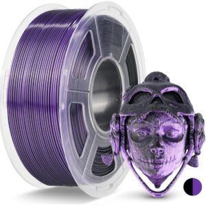 Filamento – PLA – Bicolor Morado-negro