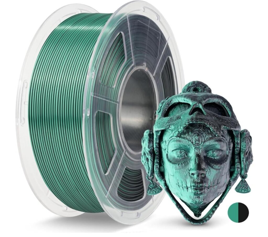 Filamento – PLA – Bicolor Verde-negro