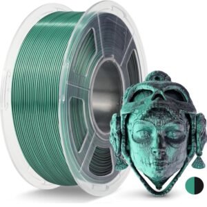 Filamento – PLA – Bicolor Verde-negro