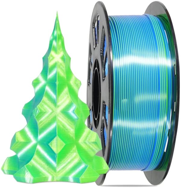 Filamento – MIKA – PLA – BICOLOR azul -Verde