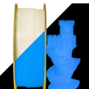 Filamento – MIKA – PLA – Azul brilla en la oscuridad