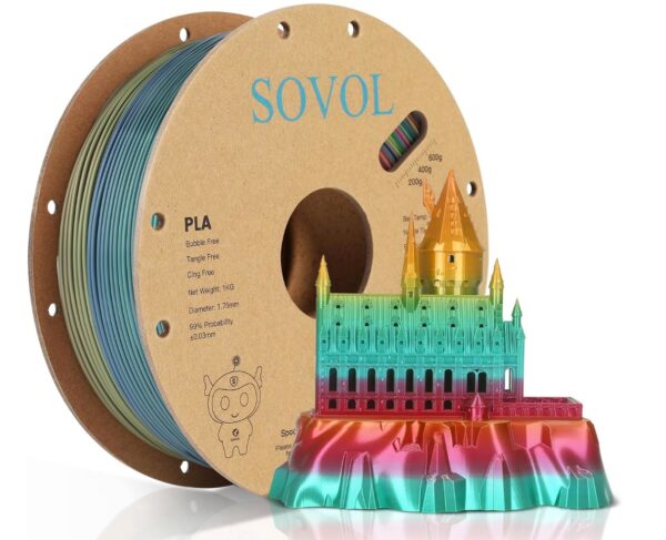 Filamento – SOVOL– PLA – Arcoiris