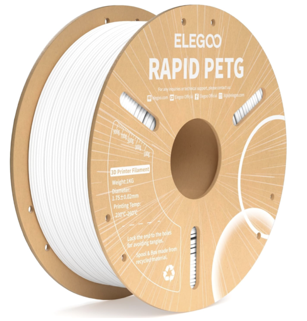 Filamento – ELEGOO – PET-G – Blanco
