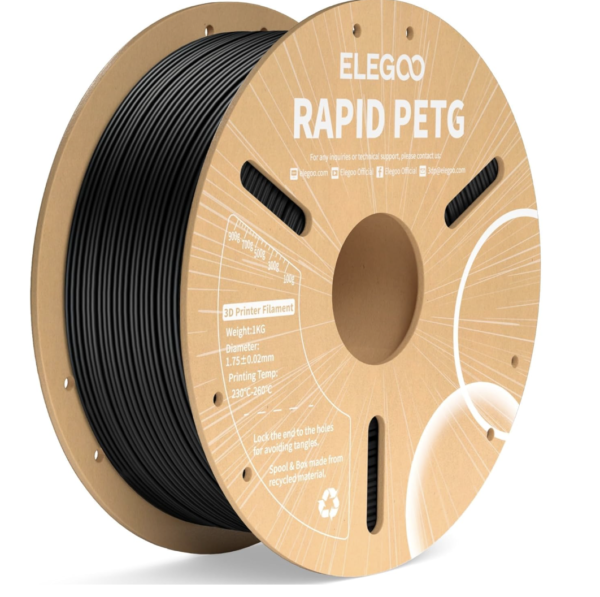 Filamento – ELEGOO – PET-G – Negro