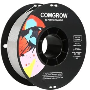 Filamento – COMGROW – PET-G – Gris